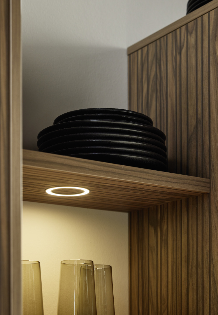 ARTLINE - Stripe Wood Choco / SOFT LACK - Sepiabraun