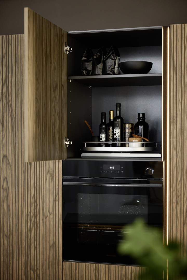 ARTLINE - Stripe Wood Choco / SOFT LACK - Sepiabraun